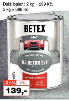 Betex 2v1 na beton