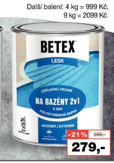Betex 2v1 na bazény