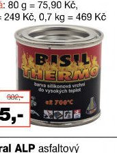 Bisil Thermo silikonová vrchní barva