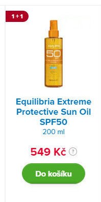 Equilibria Extreme Protective Sun Oil SPF50