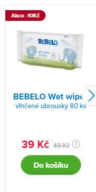 BEBELO Wet wipes