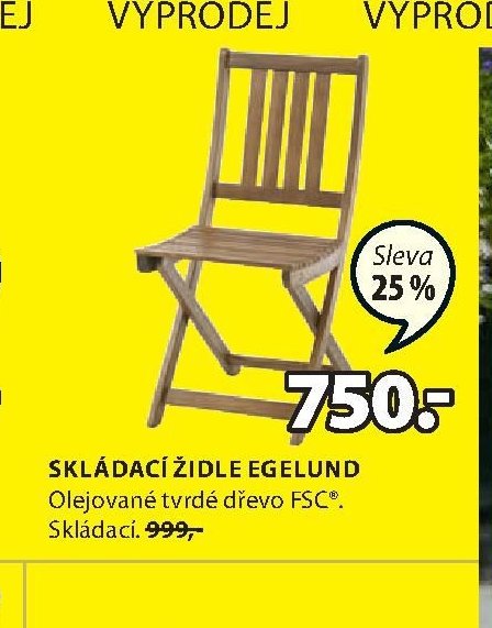 SKLÁDACÍ ŽIDLE EGELUND