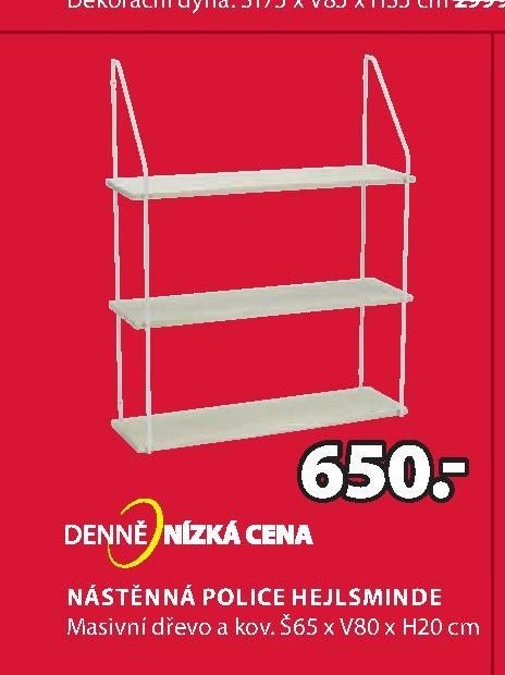 Nástěnná police HEJLSMINDE