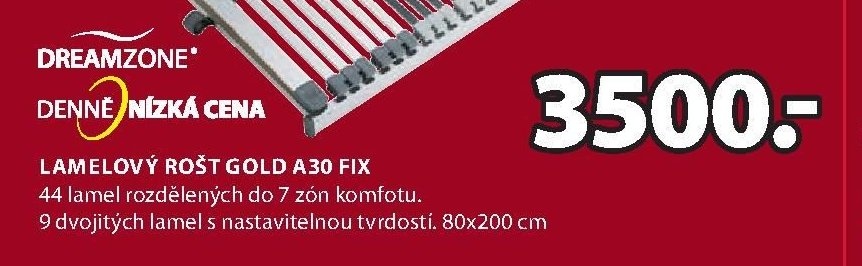 Lamelový rošt GOLD A30 FIX