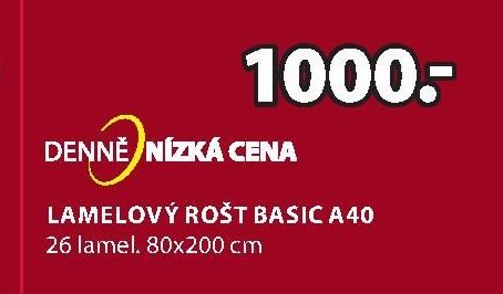 Lamelový rošt BASIC A40