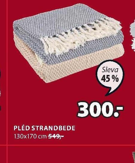 PLÉD STRANDBEDE