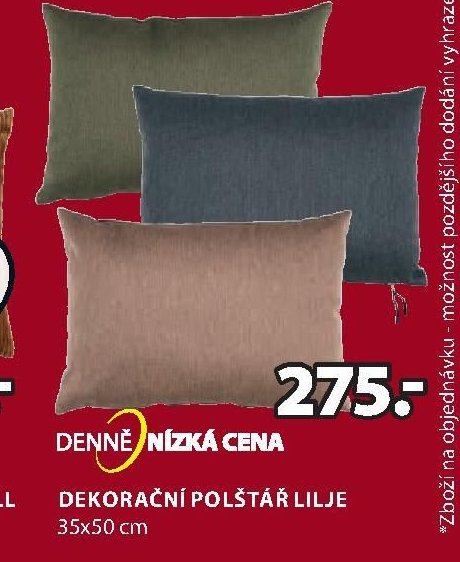 DEKORAČNÍ POLŠTÁŘ LILJE