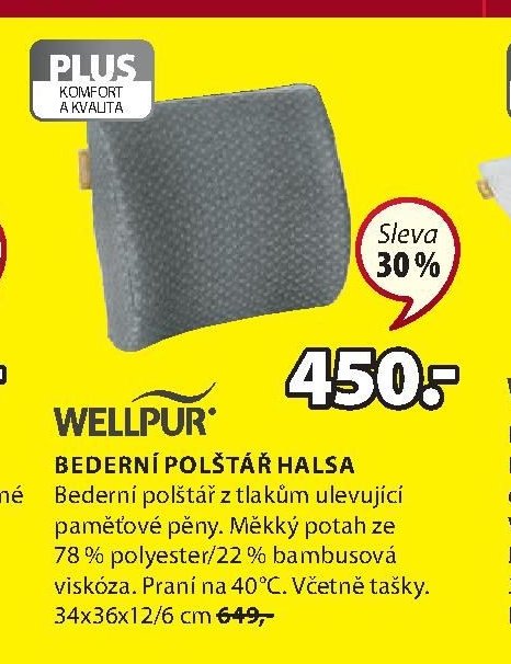Bederní polštář Halsa