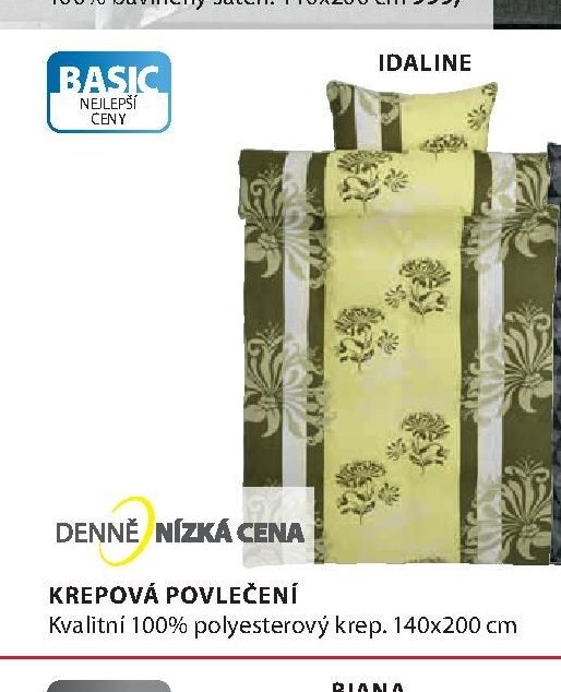 Krepové povlečení IDALINE