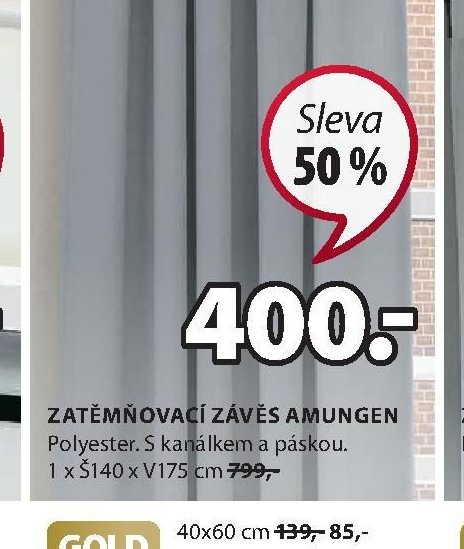 Zatěmňovací závěs Amungen