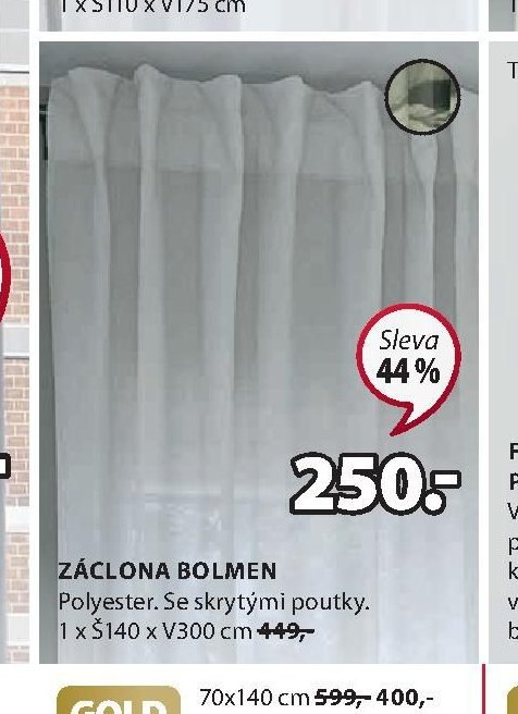 Záclona Bolmen