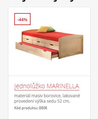 Jednolůžko MARINELLA