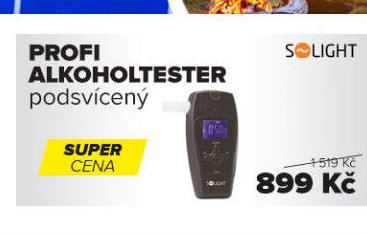 Profi alkoholtester podsvícený