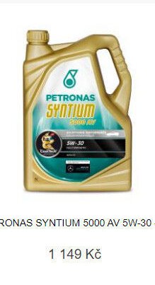 PETRONAS SYNTIUM 5000 AV 5W-30 - 5 l