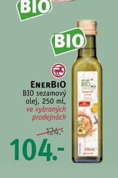 ENERBIO BIO sezamový olej, 250 ml