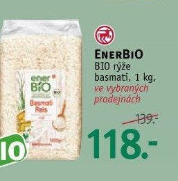 ENERBIO BIO rýže basmati, 1 kg