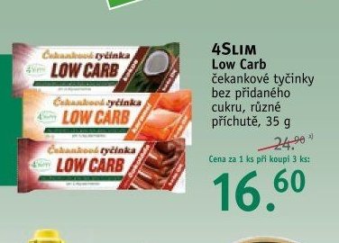 4SLIM Low Carb čekankové tyčinky
