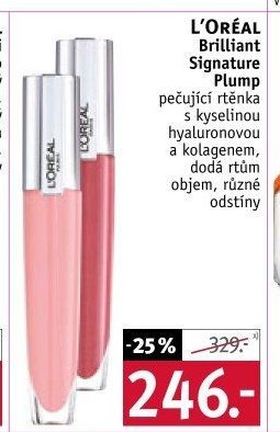 L'ORÉAL Brilliant Signature Plump rtěnka