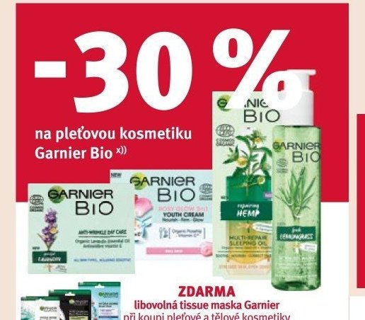 Garnier Bio pleťová kosmetika