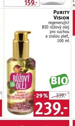 Purity Vision BIO růžový olej