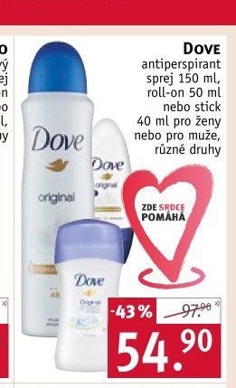 DOVE antiperspirant