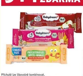 Babydream nebo Genuss Plus ovocná tyčinka
