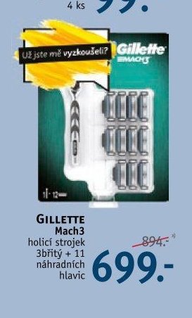 GILLETTE Mach3 holicí strojek