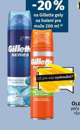 GILLETTE gely na holení pro muže