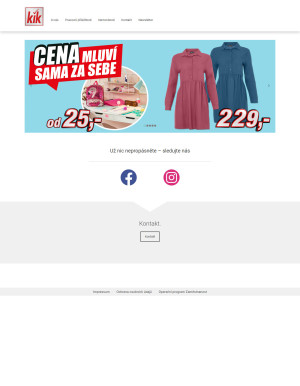 aktuální leták Kik textil 4.8.2021-10.8.2021
