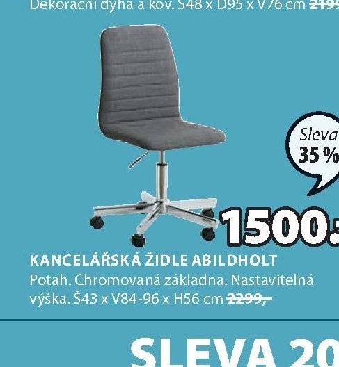 KANCELÁŘSKÁ ŽIDLE ABILDHOLT