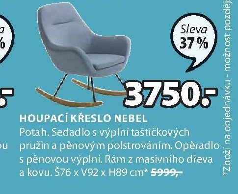 HOUPACÍ KŘESLO NEBEL