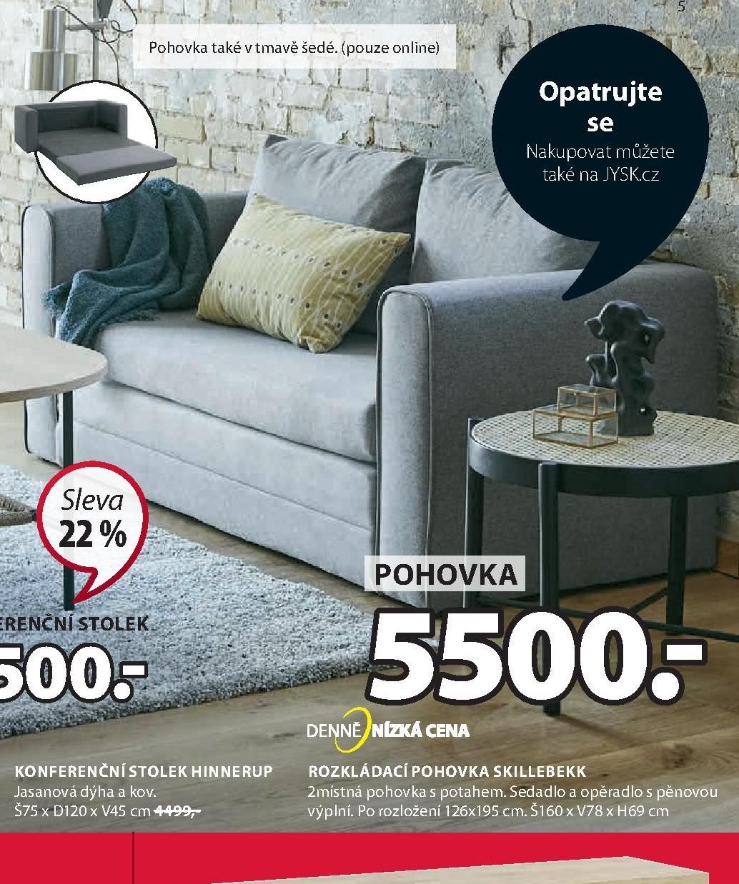 ROZKLÁDACÍ POHOVKA SKILLEBEKK