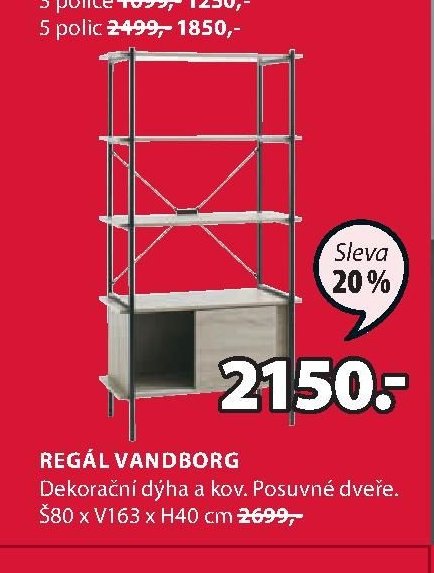 Regál VANDBORG
