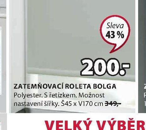 ZATEMŇOVACÍ ROLETA BOLGA
