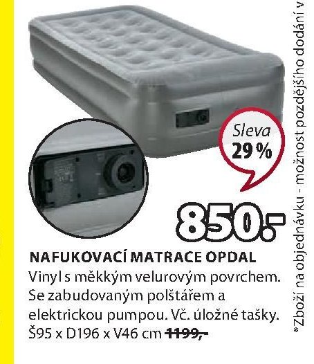 NAFUKOVACÍ MATRACE OPDAL