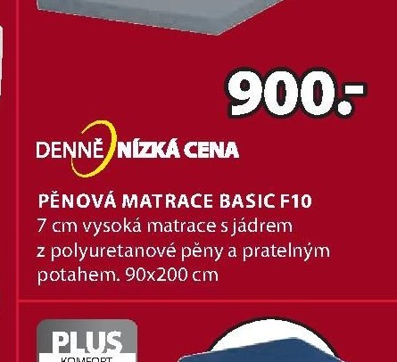 Pěnová matrace BASIC F10