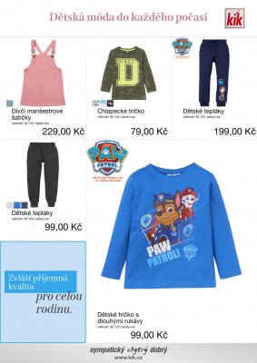 aktuální leták Kik textil 9.8.2021-29.8.2021