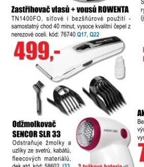 Zastřihovač vlasů + vousů ROWENTA TN1400FO