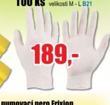 Jednorázové rukavice latex 100 ks