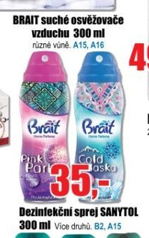 BRAIT suché osvěžovače vzduchu 300 ml