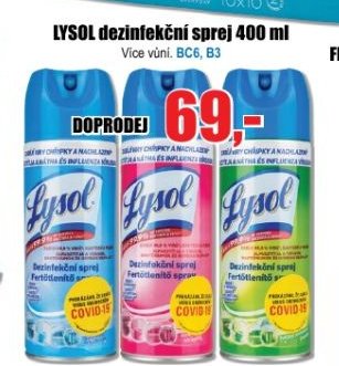 LYSOL dezinfekční sprej 400 ml
