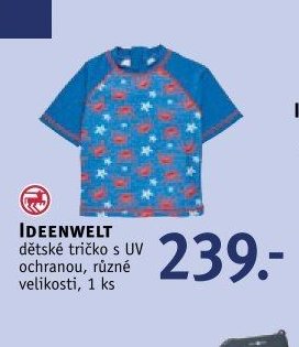 IDEENWELT dětské tričko s UV ochranou