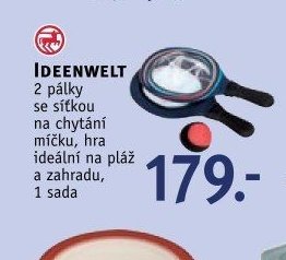 IDEENWELT 2 pálky se síťkou na chytání míčku