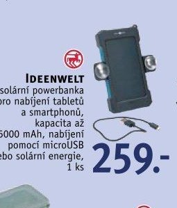 IDEENWELT solární powerbanka