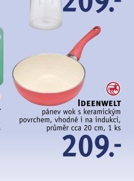 IDEENWELT pánev wok s keramickým povrchem