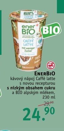 EnerBIO kávový nápoj Caffé latte