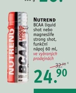 Nutrend BCAA liquid shot nebo Magneslife strong shot, 60 ml