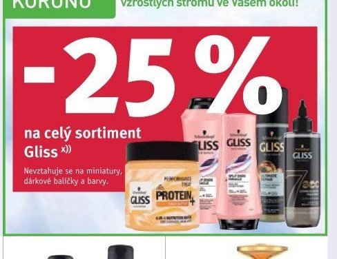 Gliss na celý sortiment