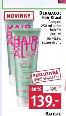 DERMACOL Hair Ritual šampon/balzám