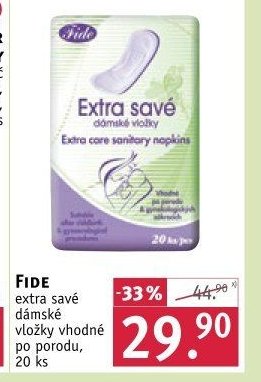 Fide extra savé dámské vložky